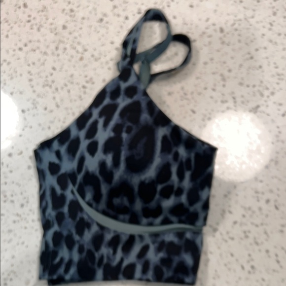 Victoria's Secret Slate Blue Leopard Sports Bralette - Picture 4 of 4